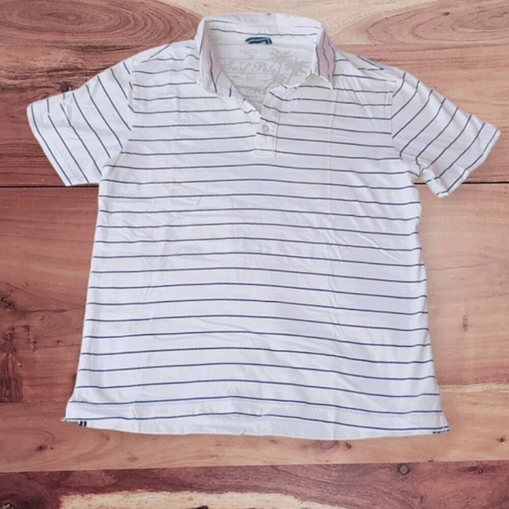 Vintage Gap Surf Polo Striped Cotton T-Shirt